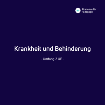 Krankheit und Behinderung